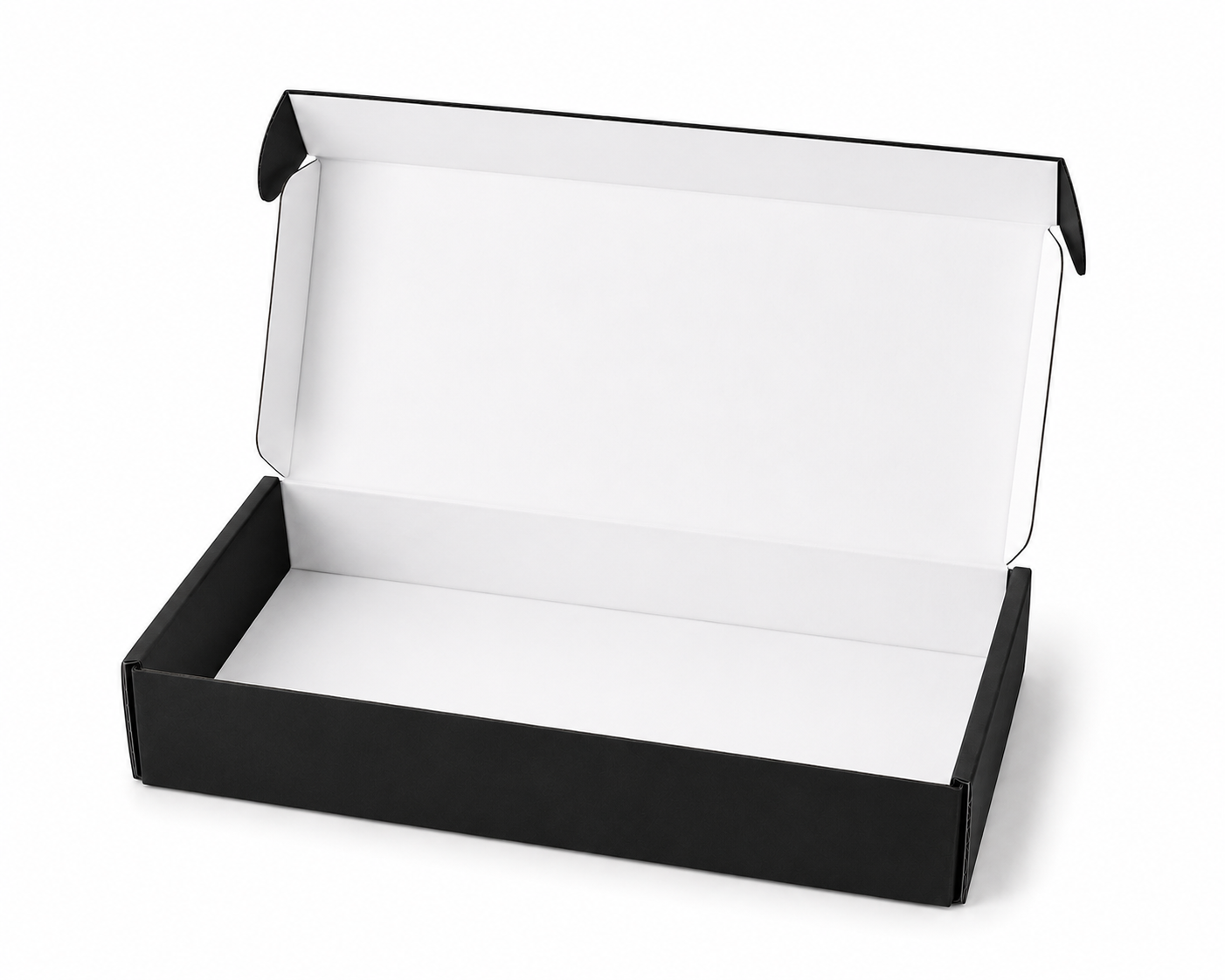 Pack caja microcorrugada negra 23x16x5cm autoarmable