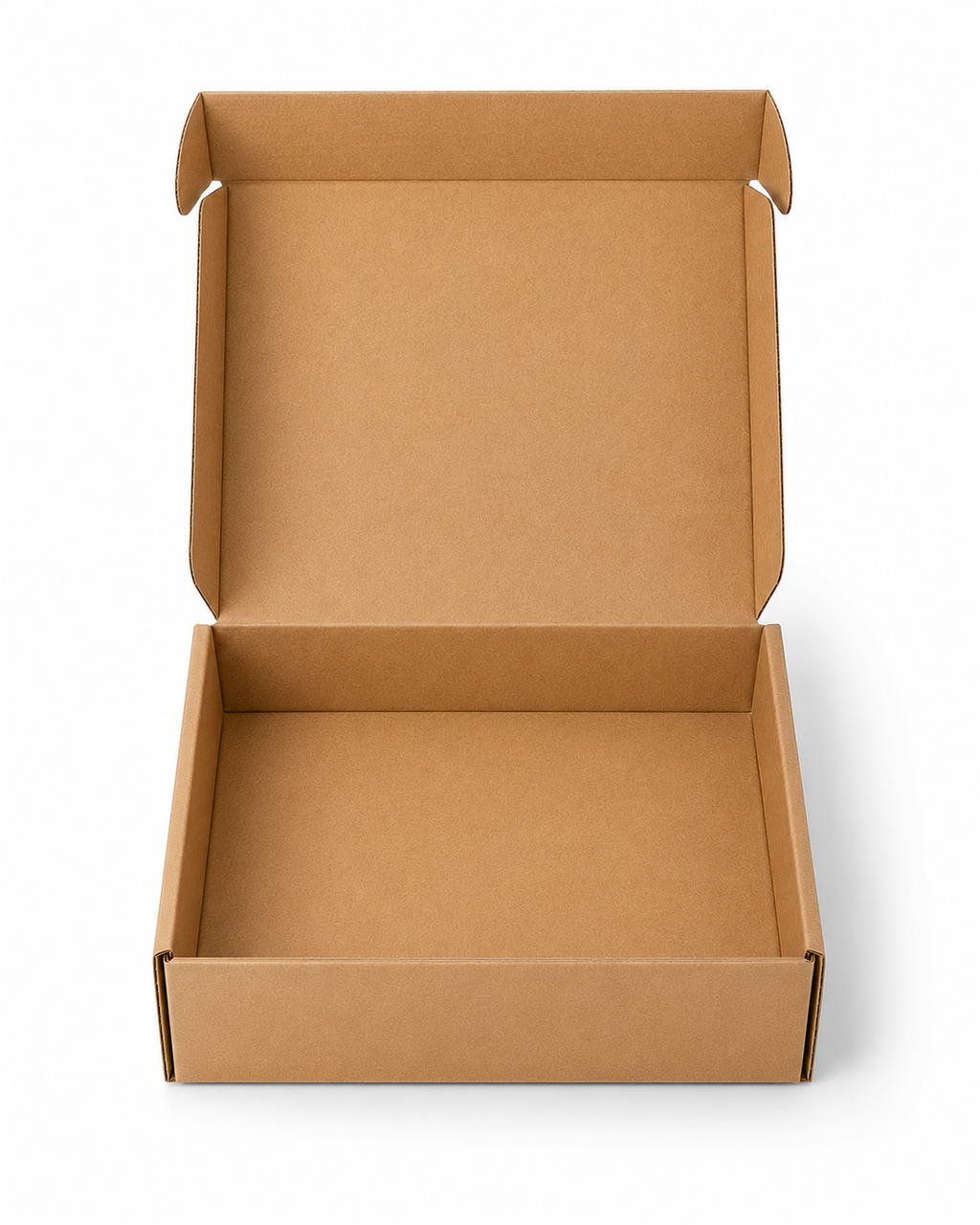 Pack caja microcorrugada kraft 20x25x7 cm autoarmable