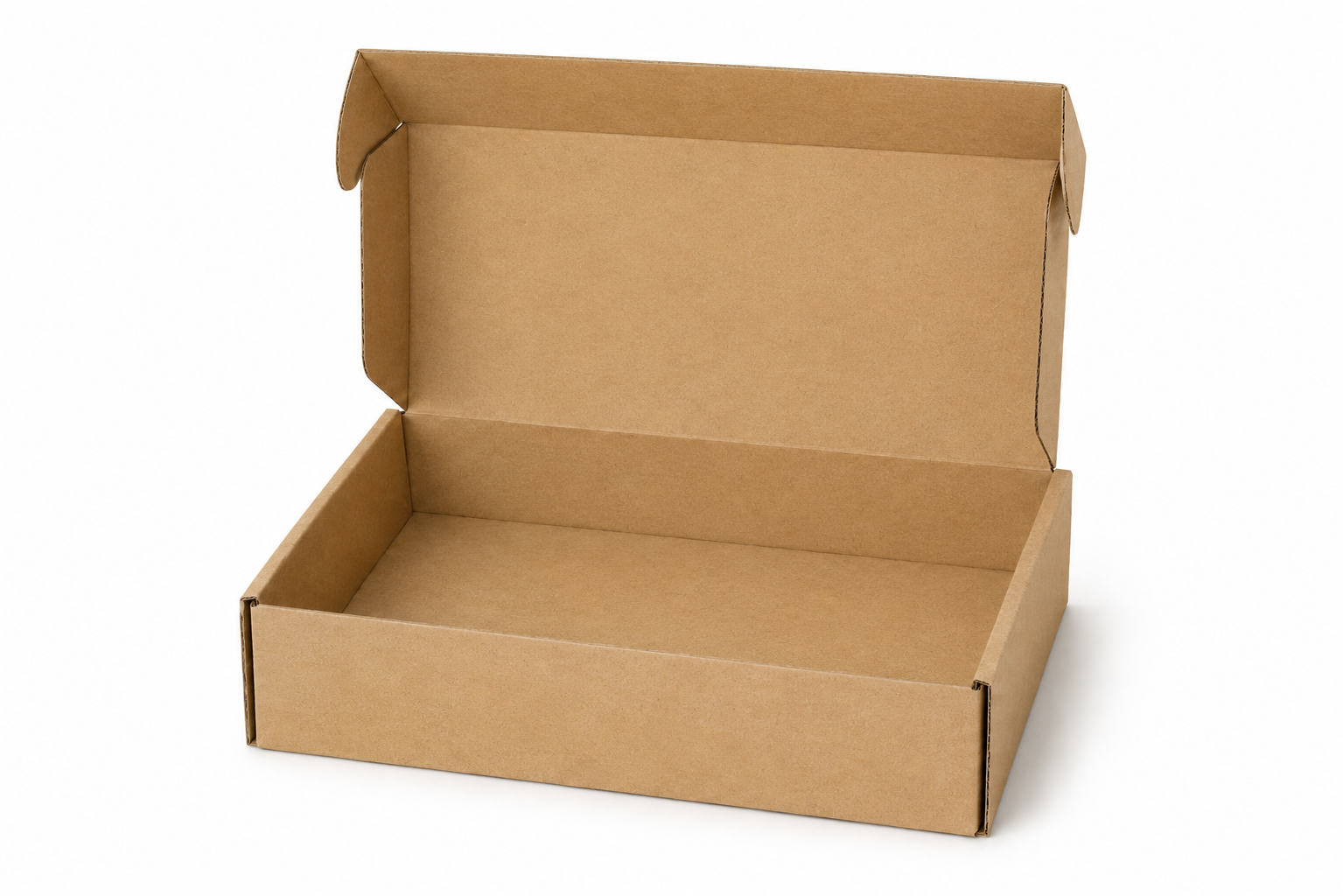 Pack caja microcorrugada kraft 30x19x9 autoarmable