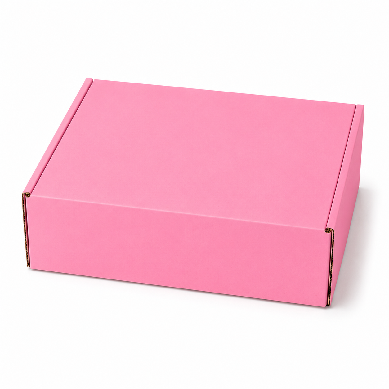 Pack caja microcorrugada rosada 30x19x9 autoarmable