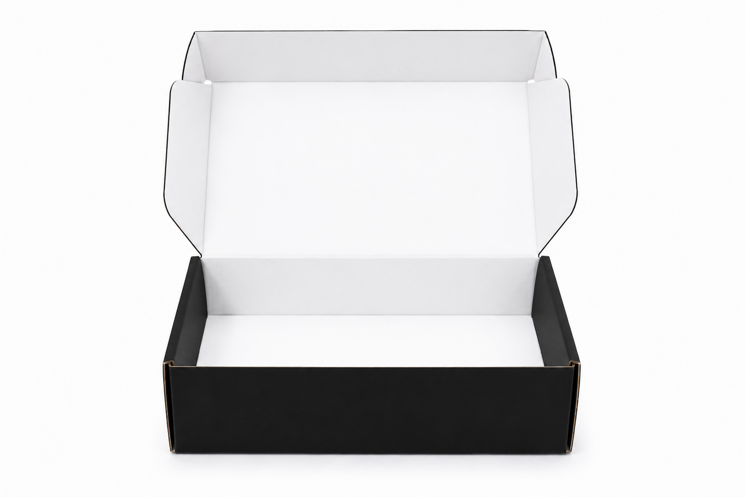 Pack caja microcorrugada negra 15x10x5cm autoarmable