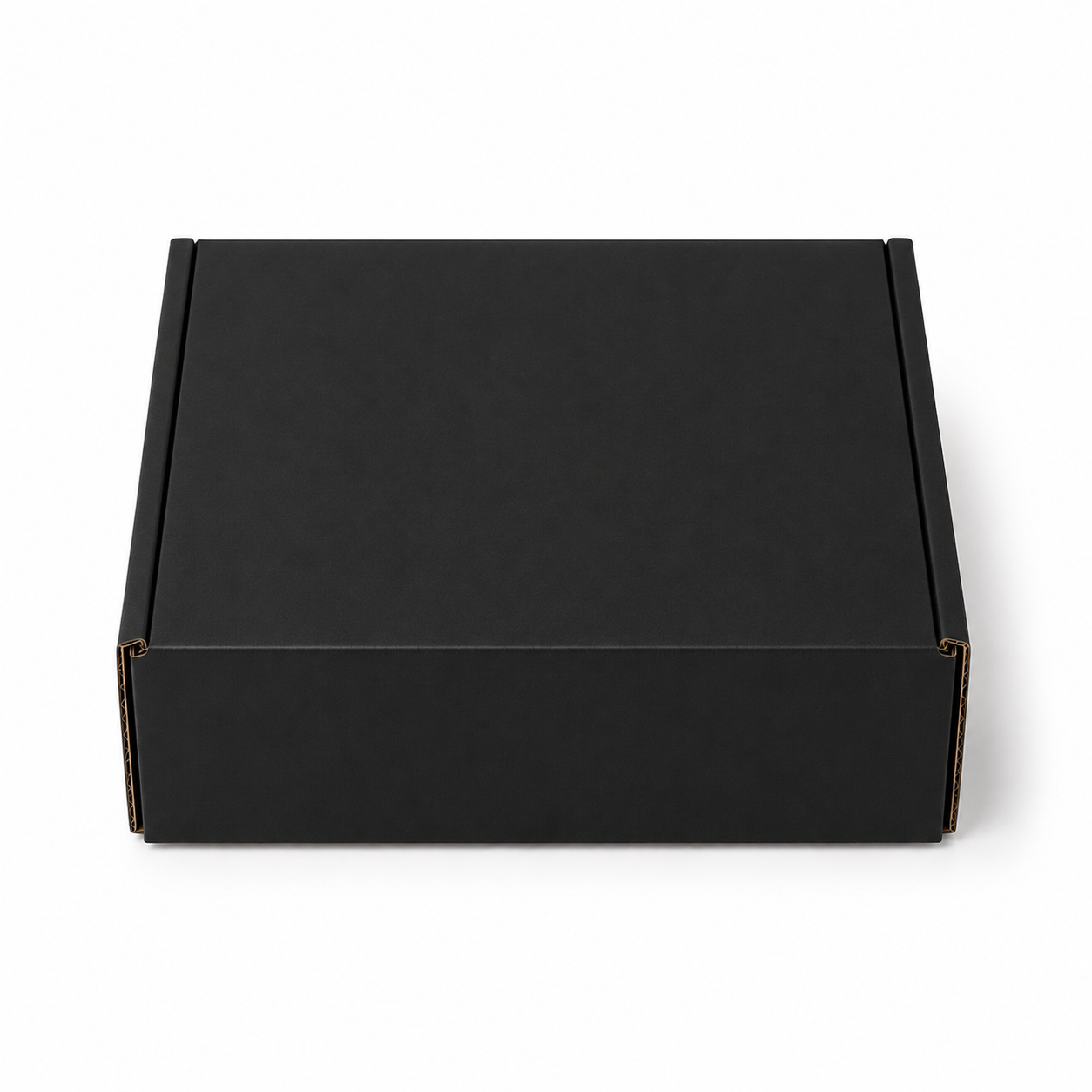 Pack caja microcorrugada negra 20x25x7 cm autoarmable