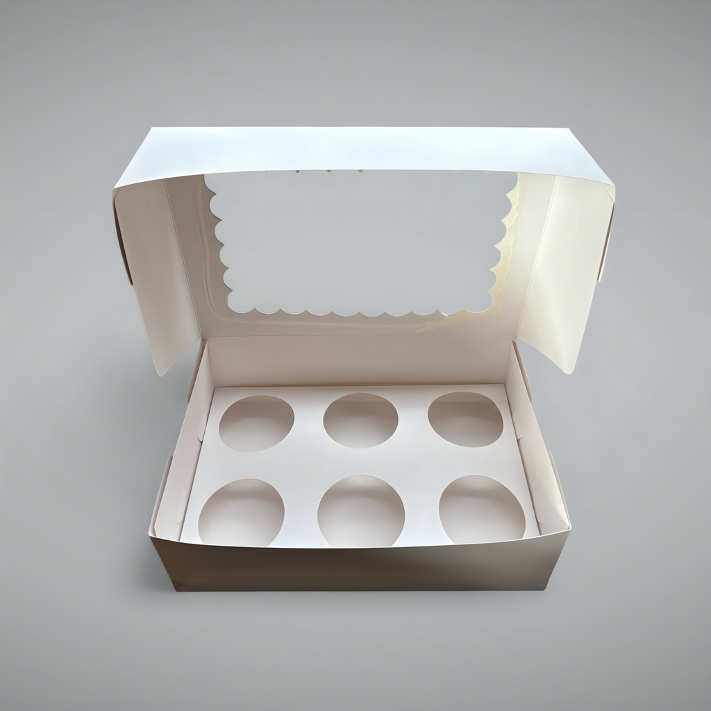 Caja para 6 cupcakes 25x17x8 cm (5 Unidades)