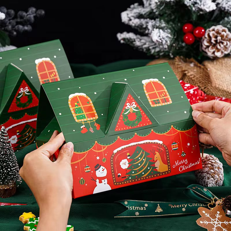 Casita de navidad 19x11x15cm (5 Unidades)