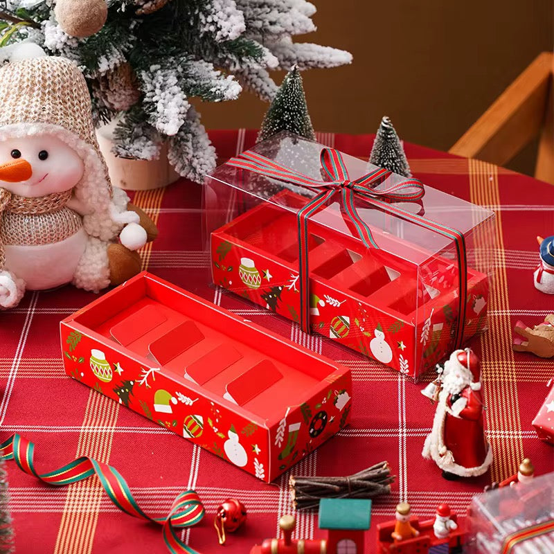Caja rectangular fosforera navidad 22x10x11 (5 Unidades)