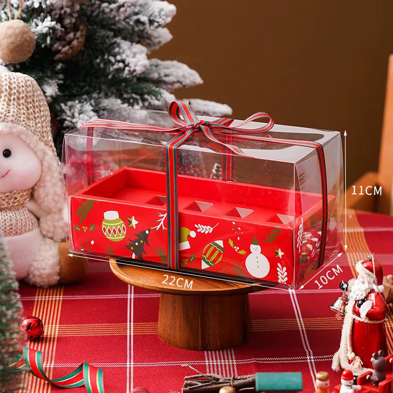 Caja rectangular fosforera navidad 22x10x11 (5 Unidades)