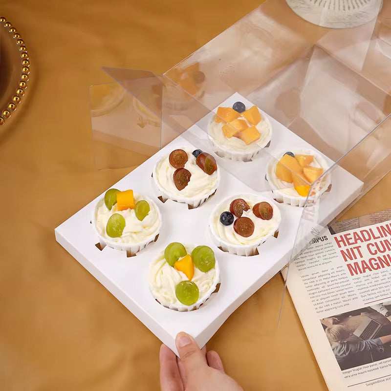 Caja 6 cupcakes cristal (5 Unidades)