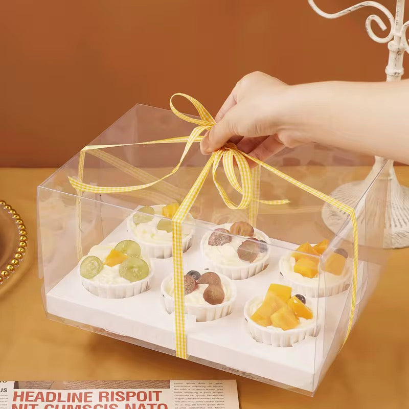 Caja 6 cupcakes cristal (5 Unidades)