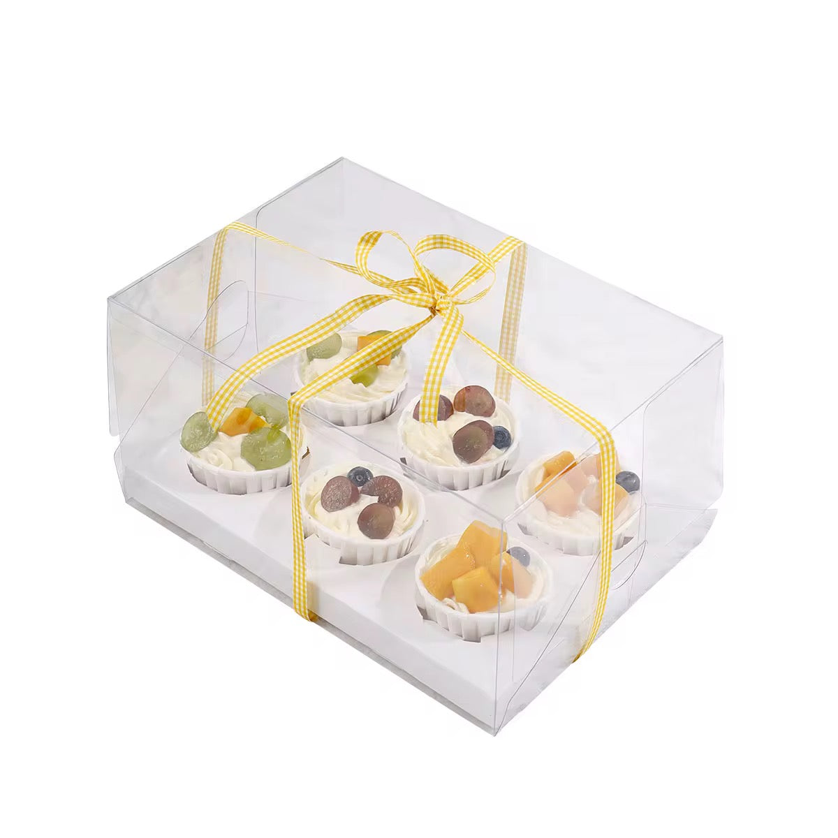 Caja 6 cupcakes cristal (5 Unidades)