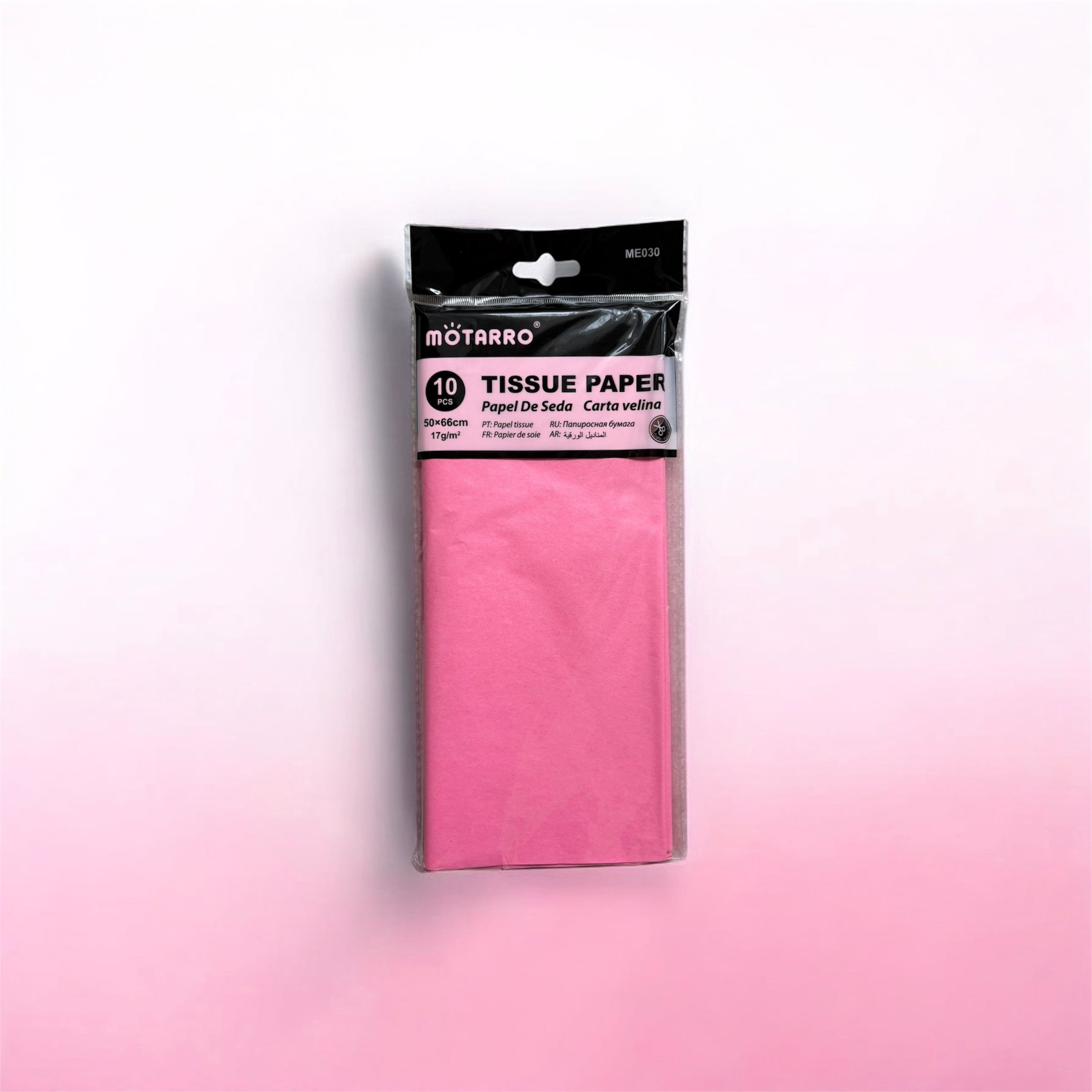 Papel seda rosado fucsia (10 pliegos) 50x66 cm