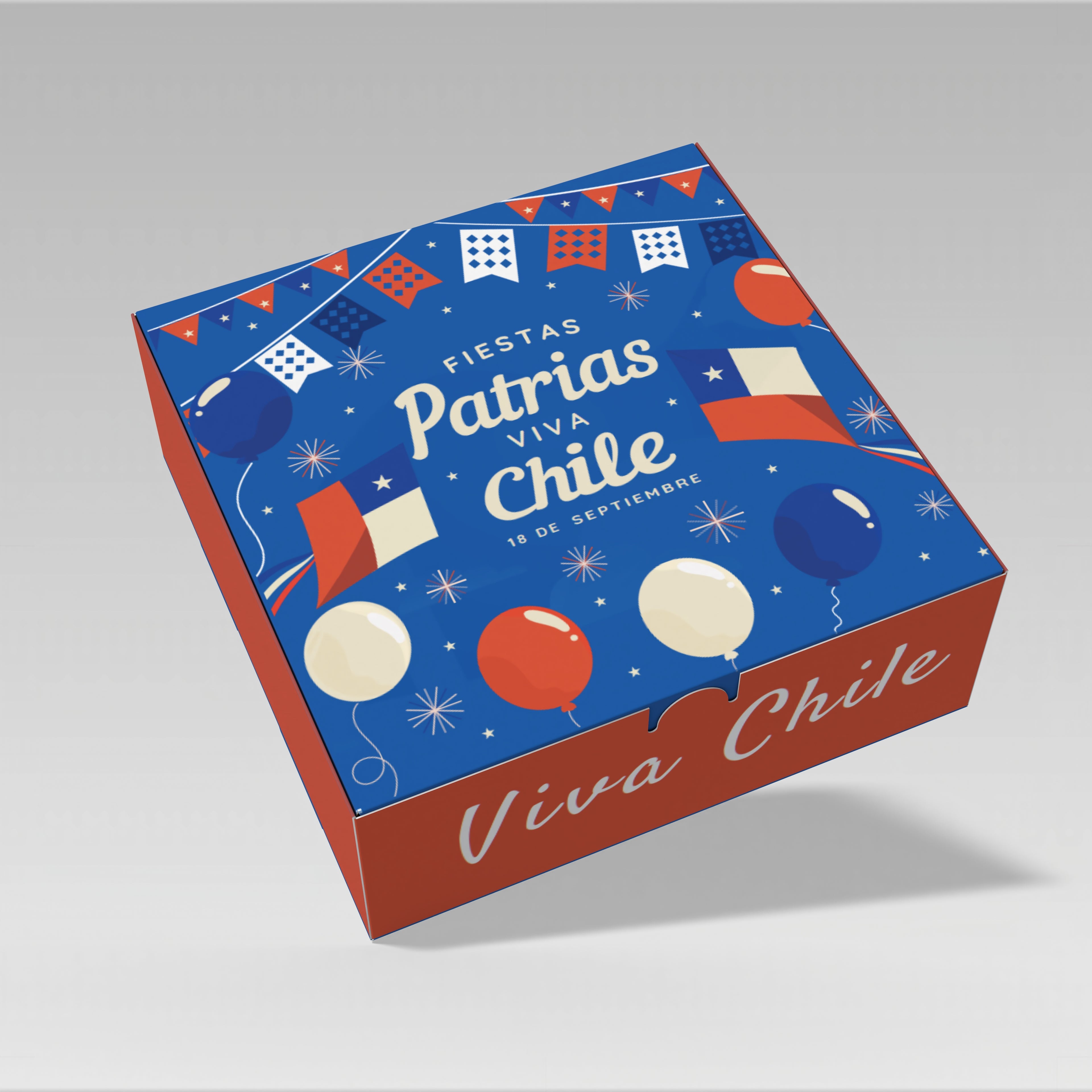 Caja Dieciochera 20x20x7 modelo Vitto 10 Unidades