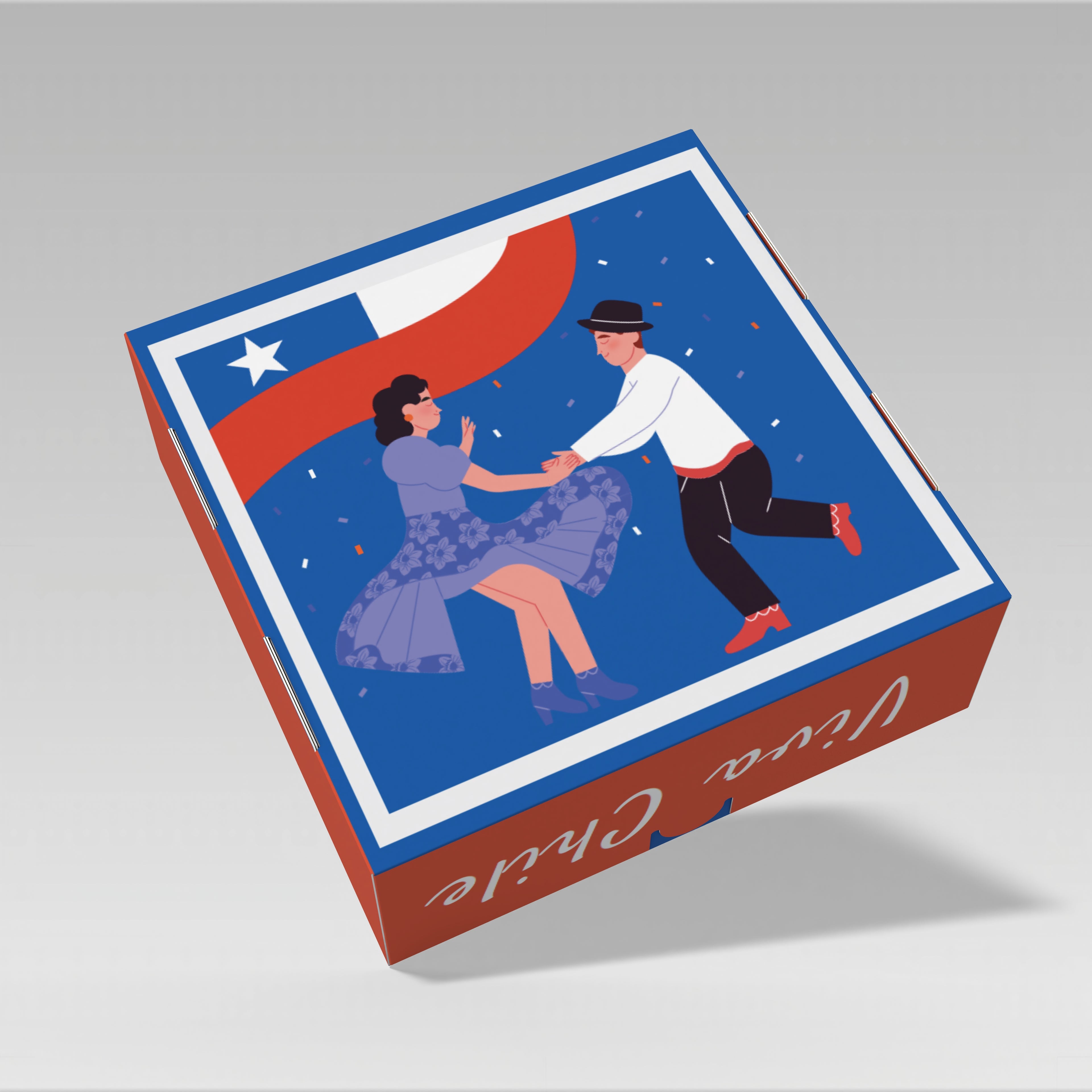 Caja Dieciochera 20x20x7 modelo Vitto 10 Unidades