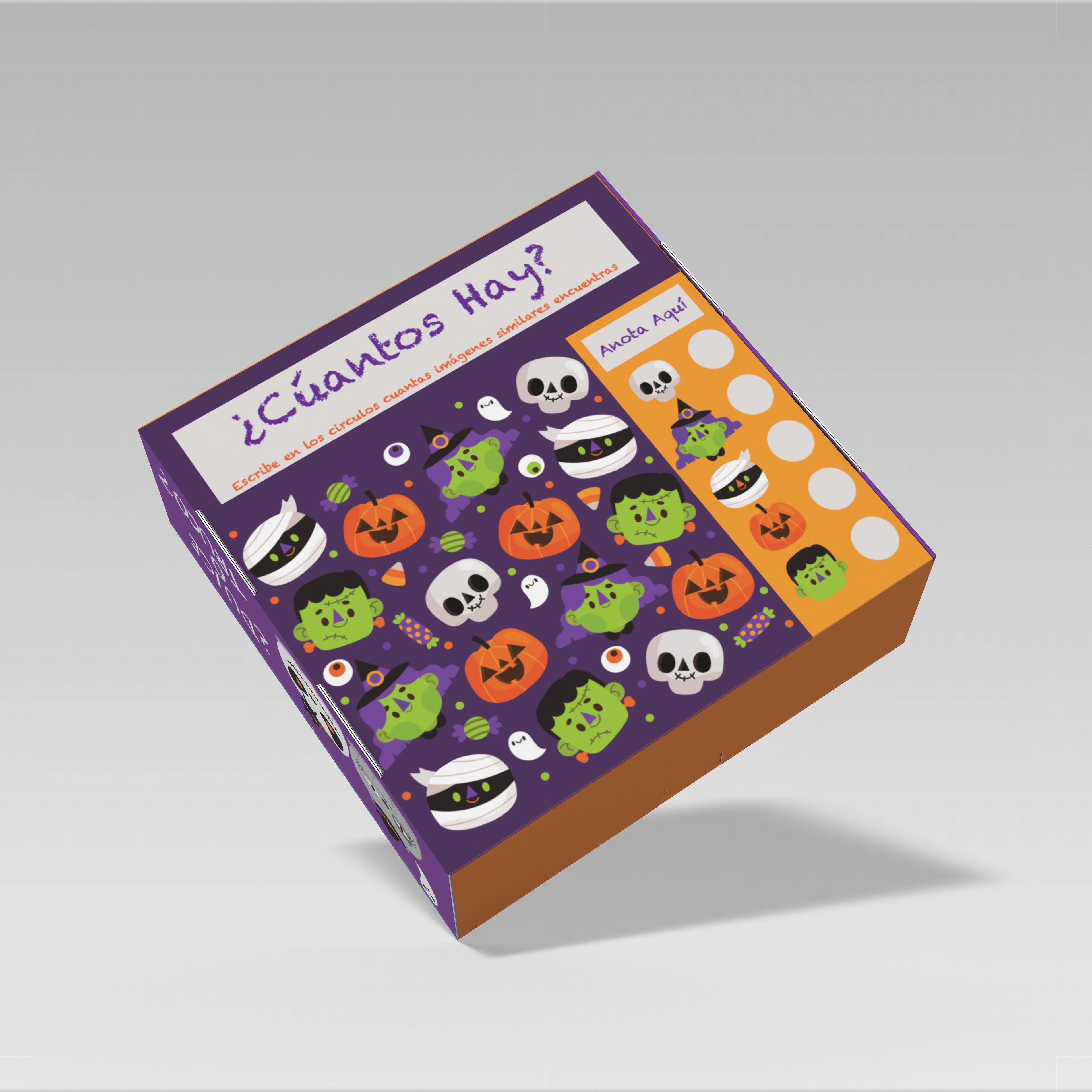 Caja Halloween 20x20x7 cm Modelo Vitto 10 o 25 Unidades