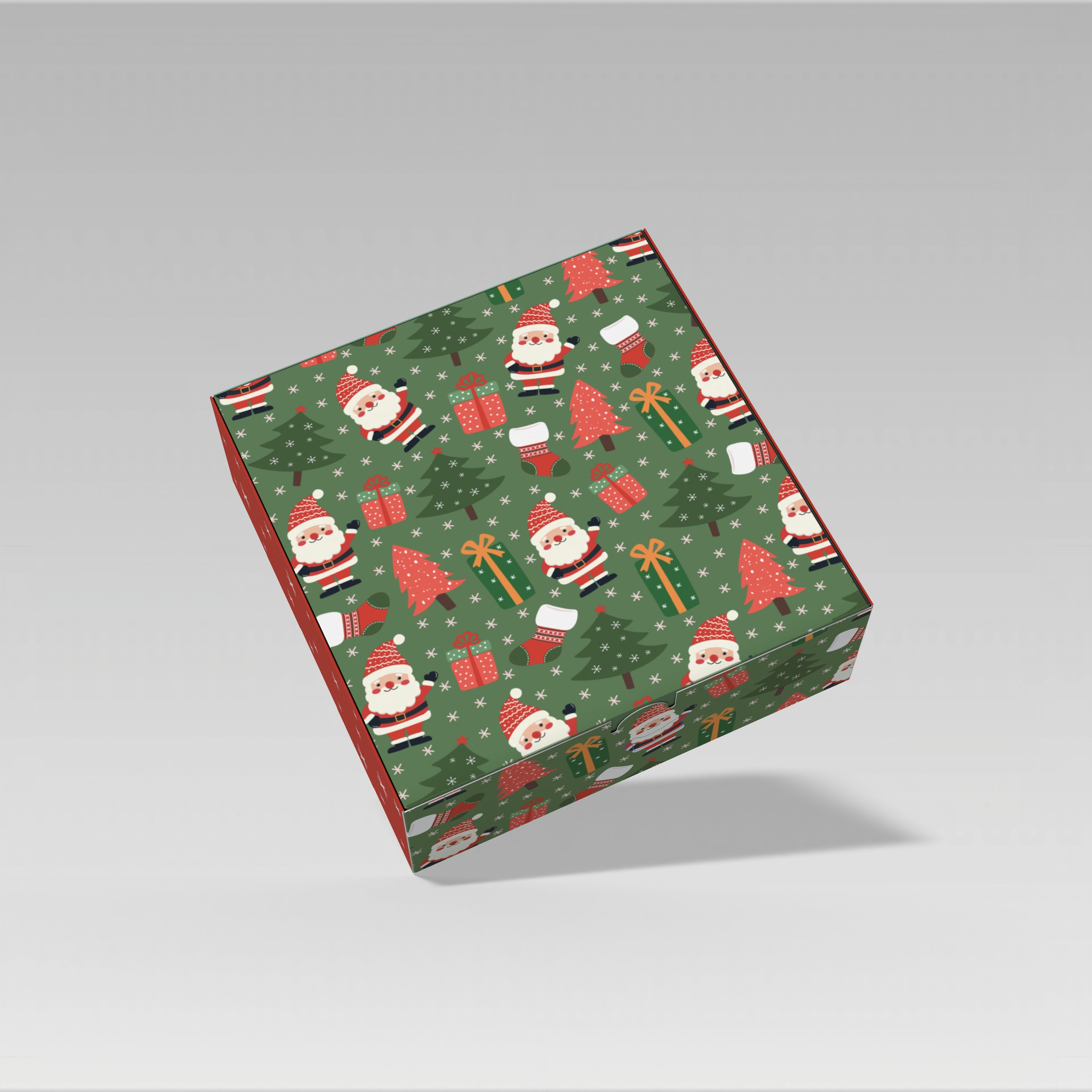 Caja Navidad 20x20x7 cm Modelo Vitto 10 o 25 Unidades