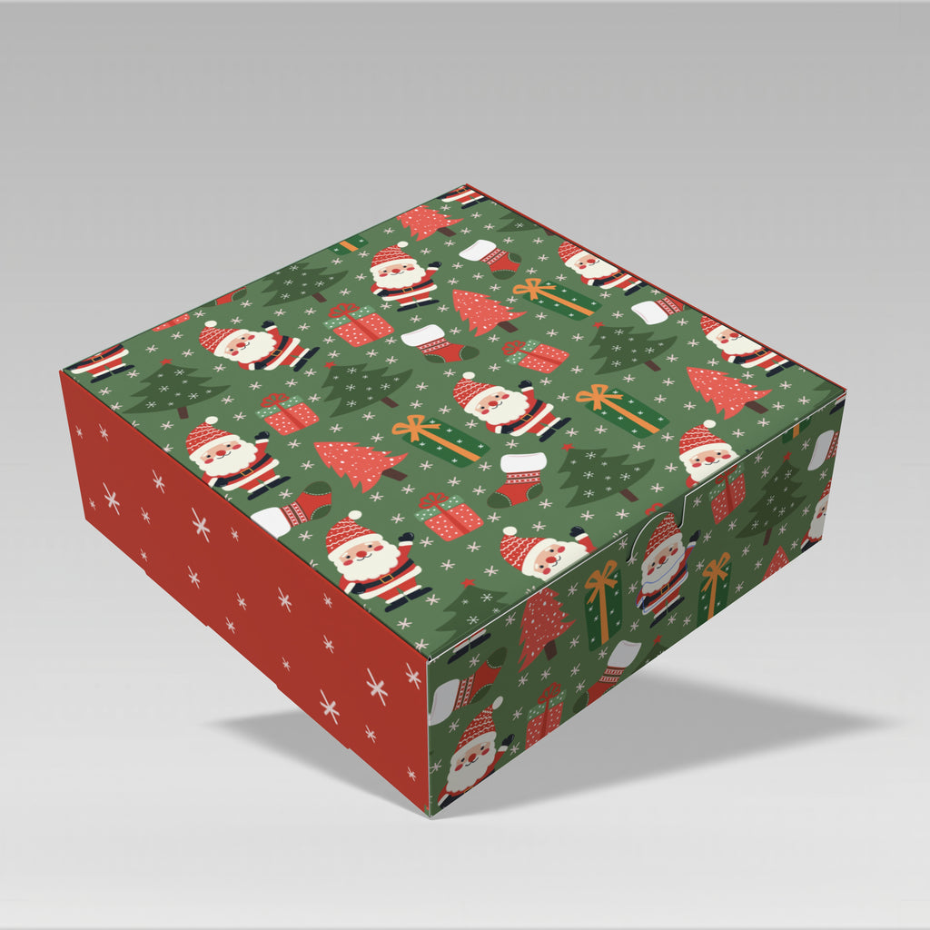 Caja Navidad 20x20x7 cm Modelo Vitto 10 o 25 Unidades