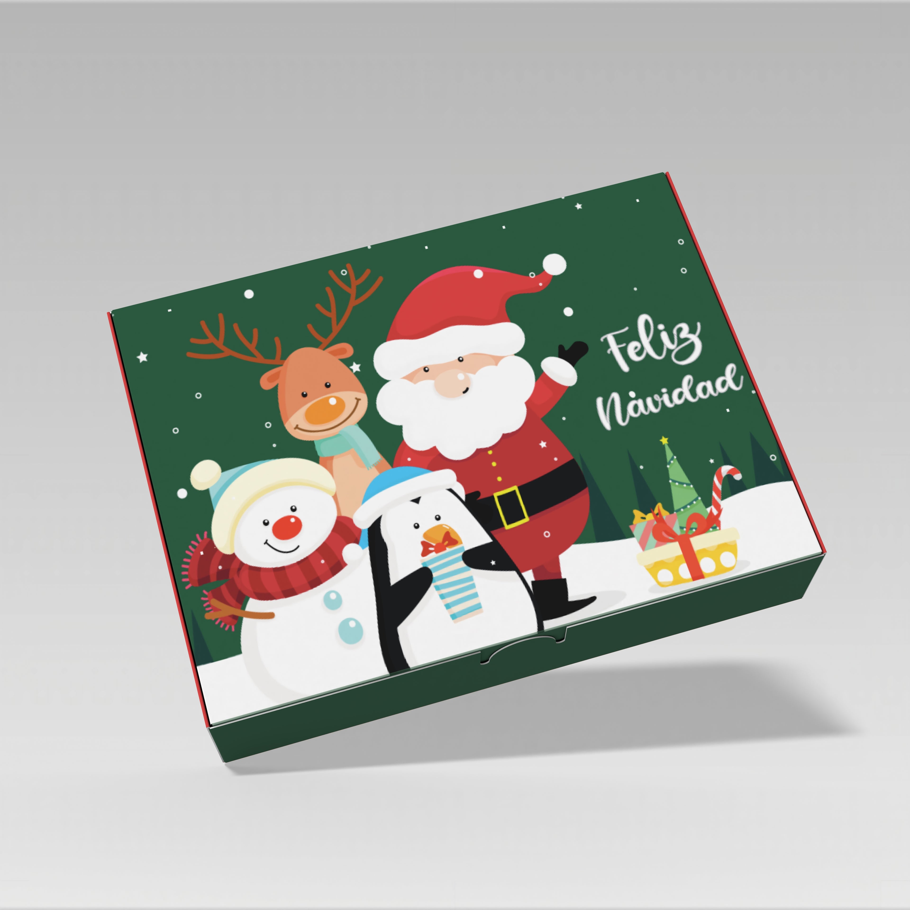 Caja navidad modelo luna de 10 o 25 Unidades