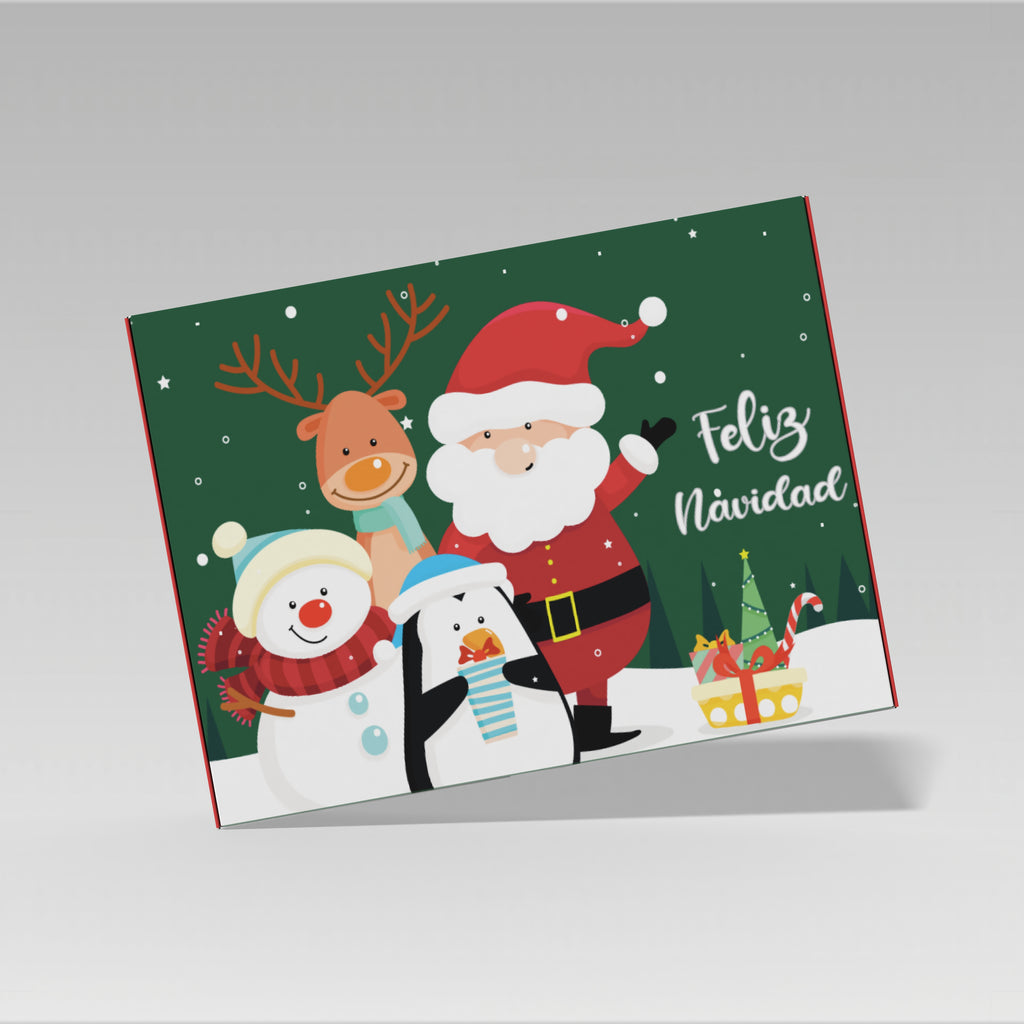 Caja navidad modelo luna de 10 o 25 Unidades