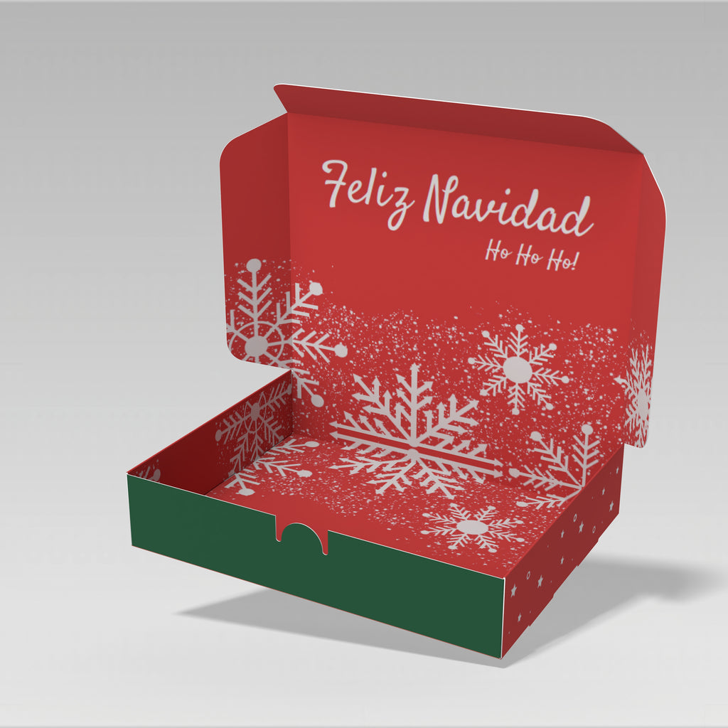 Caja navidad modelo luna de 10 o 25 Unidades