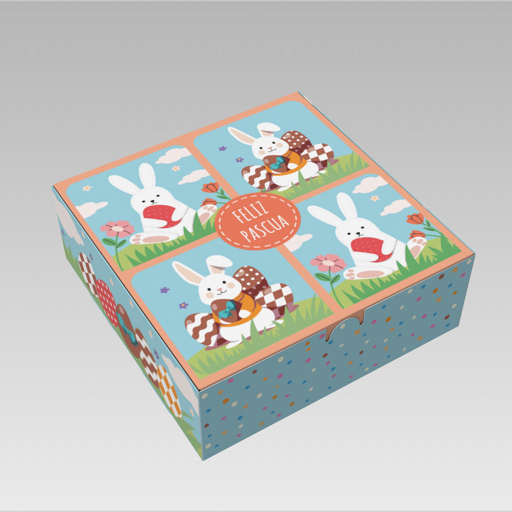 Caja Pascua 20x20x7 Vitto 10 o 25 Unidades