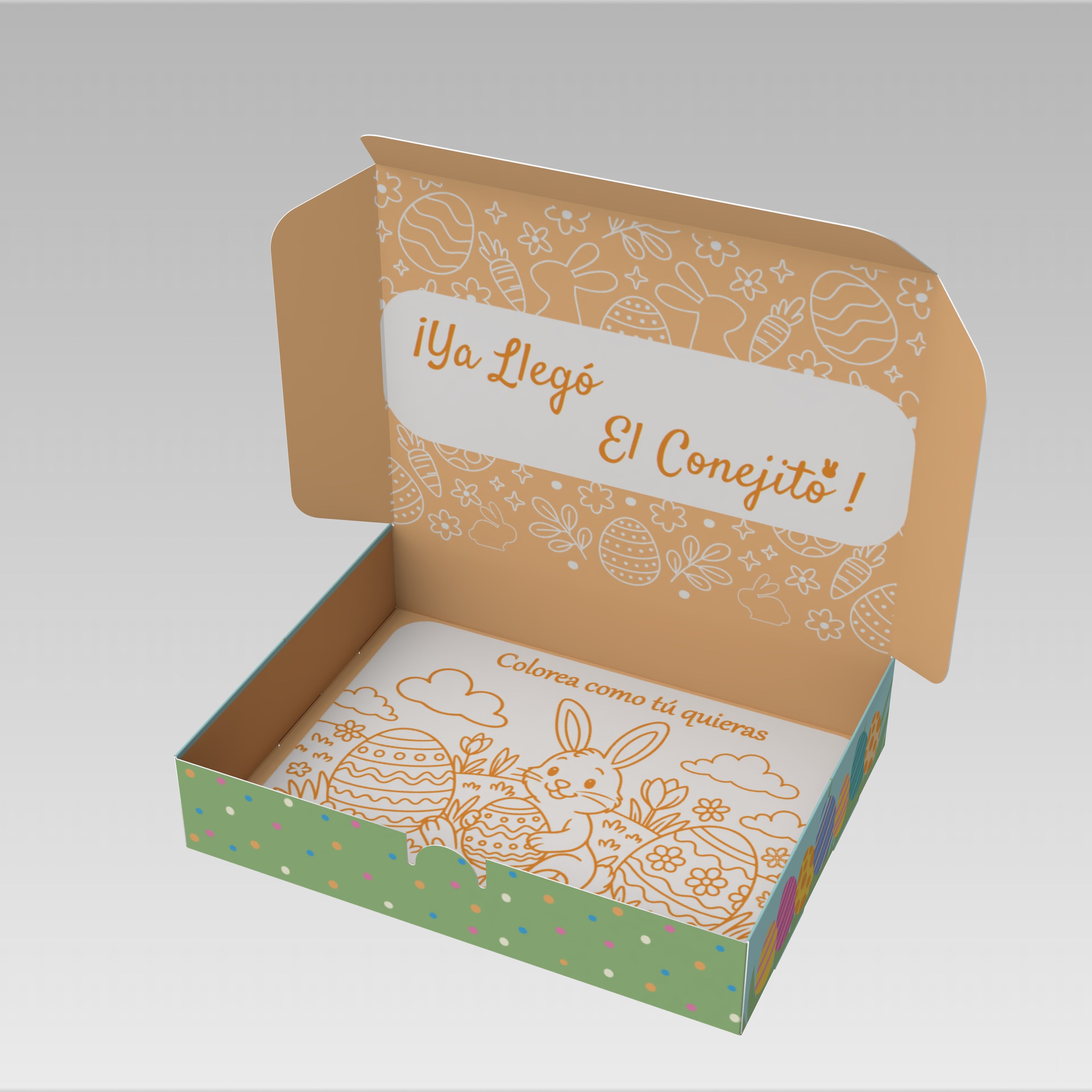 PREVENTA Caja pascua 20x15x4 luna 10 o 25 Unidades