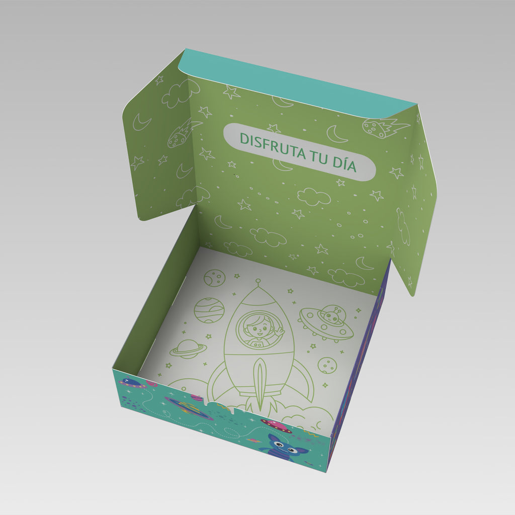 Caja niñez 20x20x7 modelo Vitto 10 o 25 Unidades