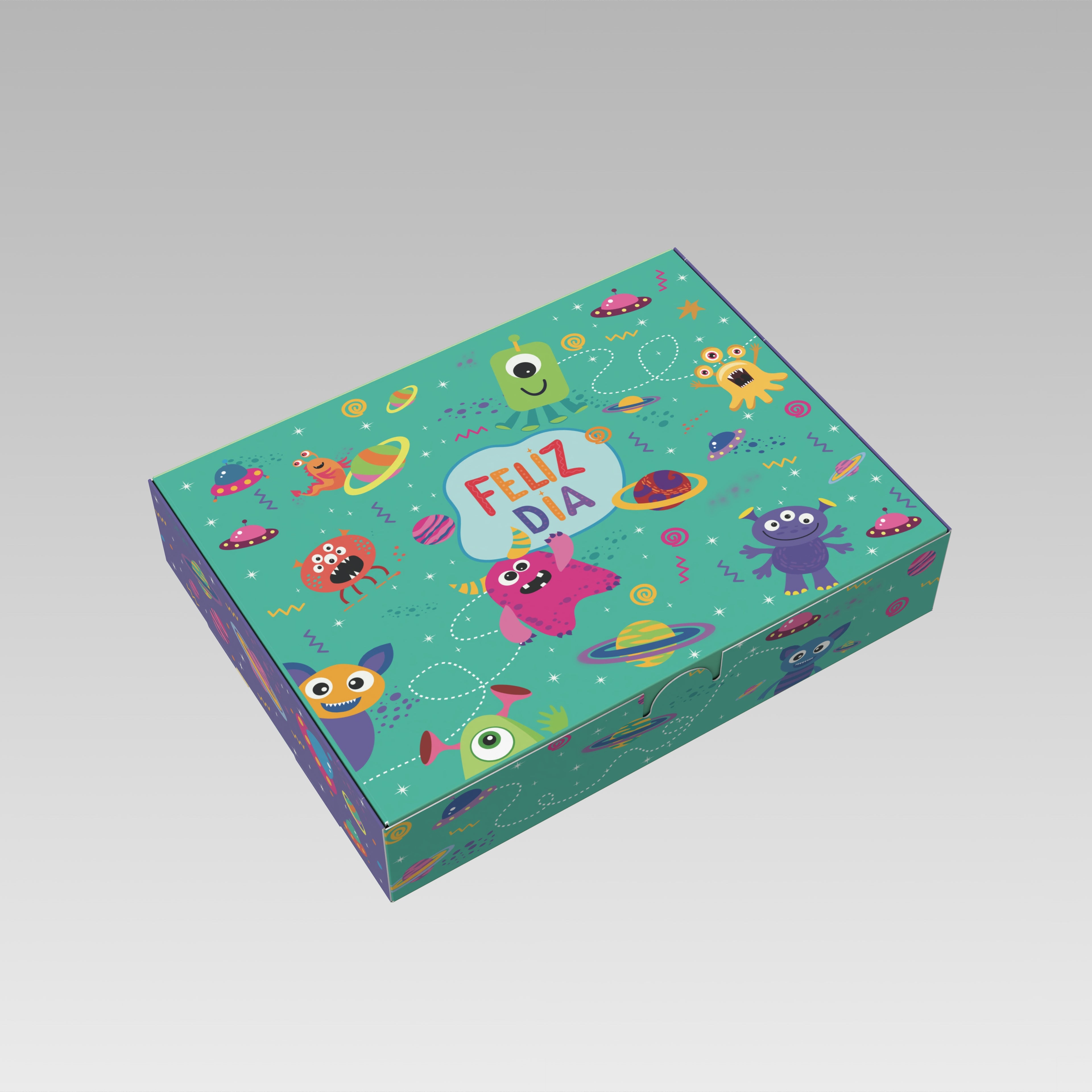 Caja niñez 20x15x4 luna 10 o 25 Unidades