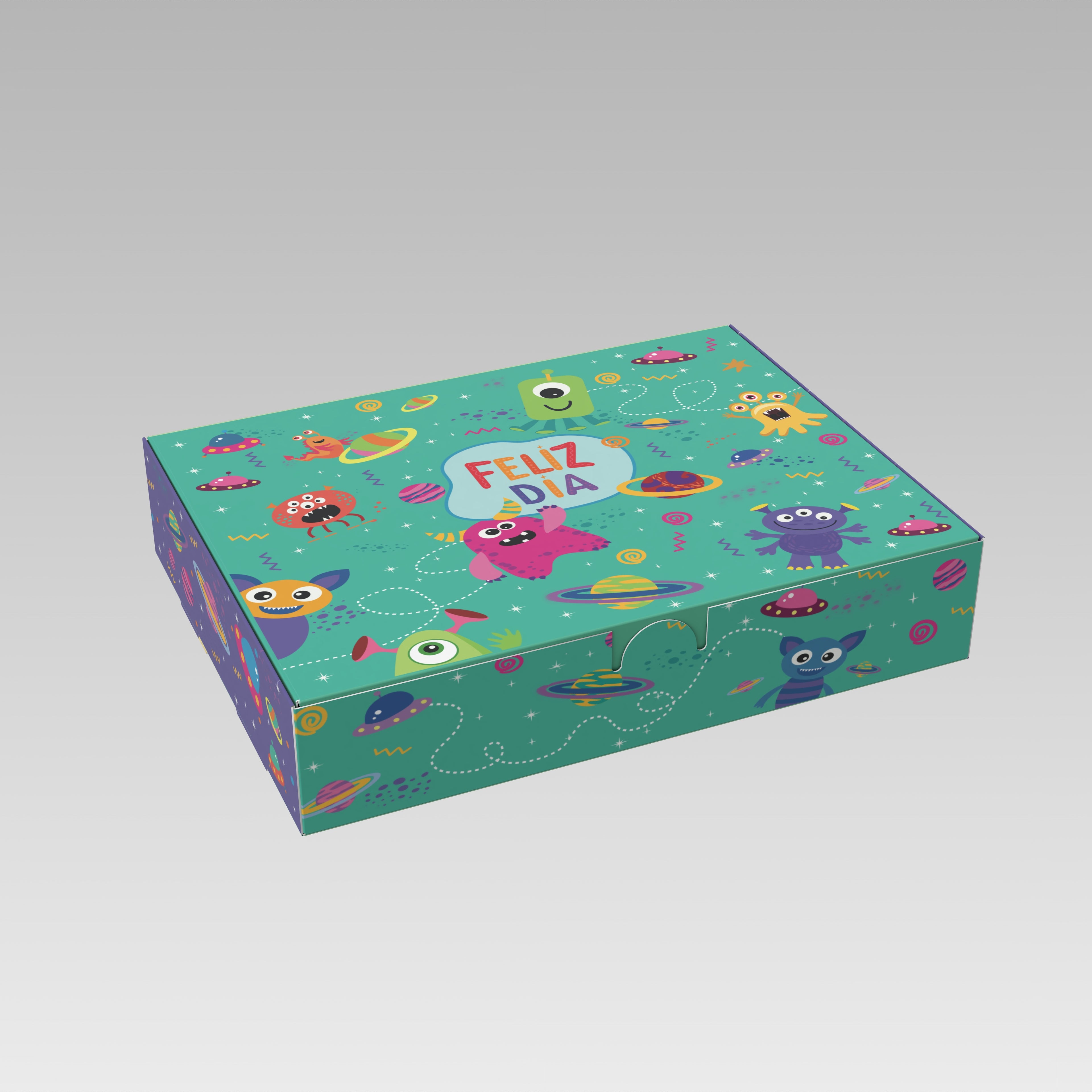 Caja niñez 20x15x4 luna 10 o 25 Unidades
