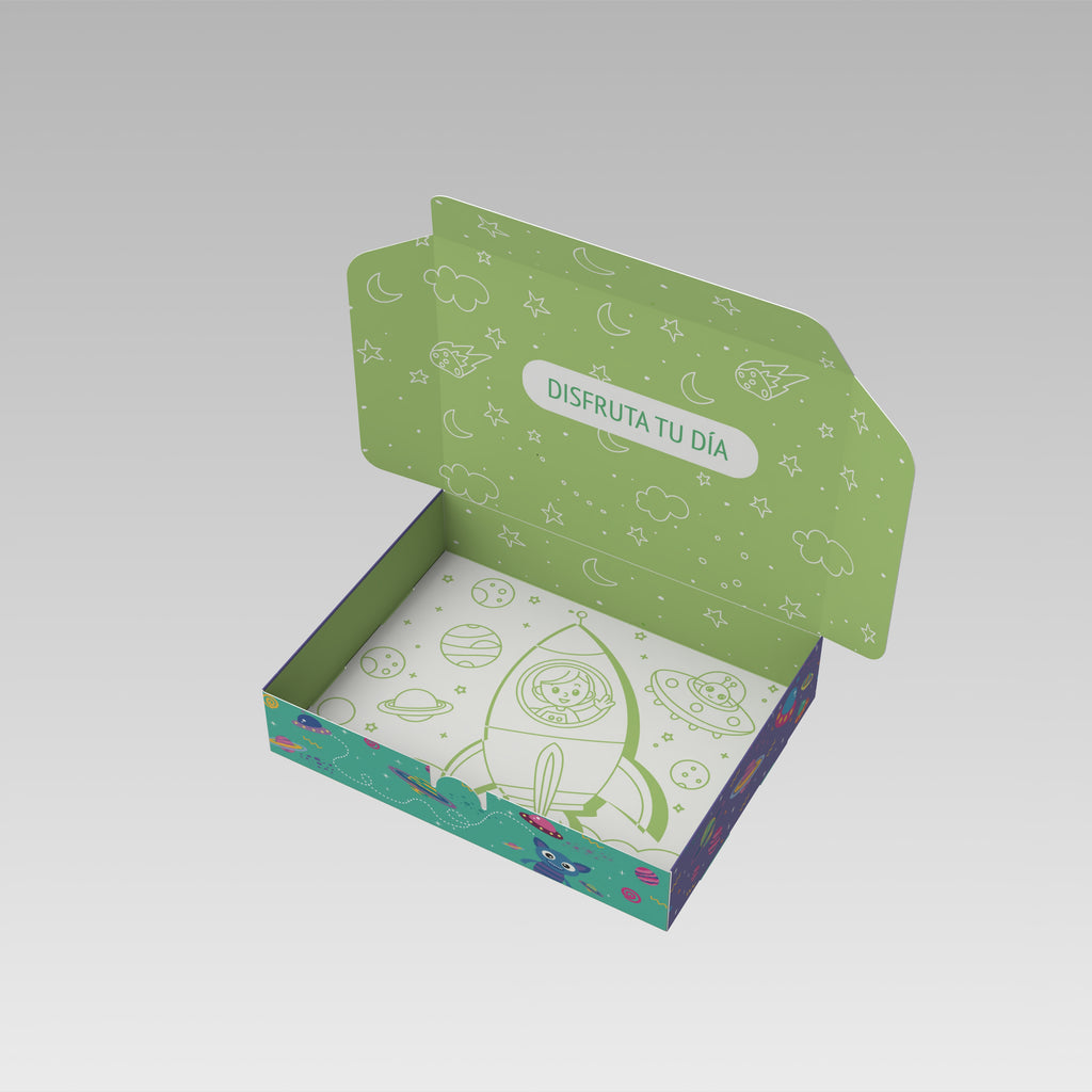 Caja niñez 20x15x4 luna 10 o 25 Unidades