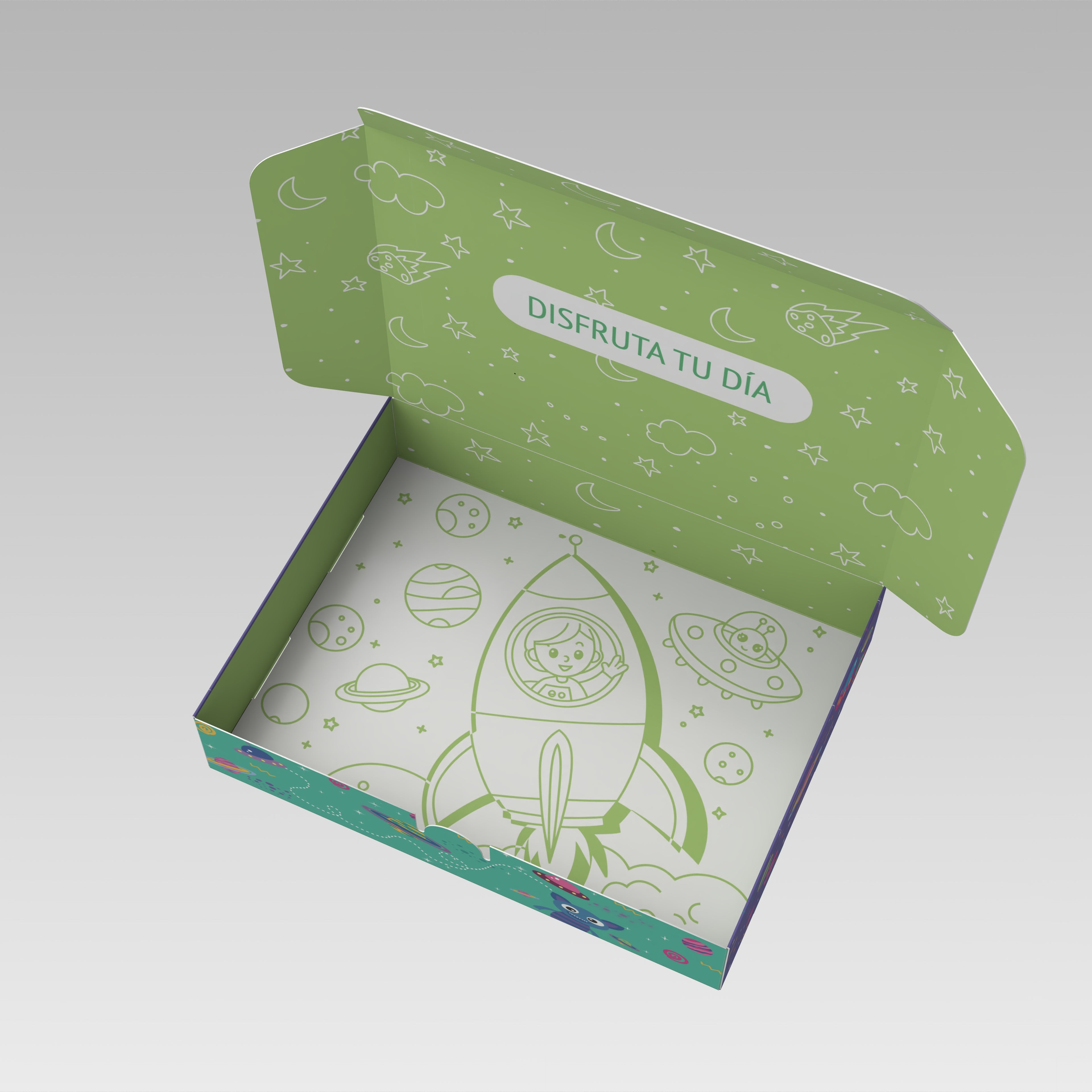 Caja niñez 20x15x4 luna 10 o 25 Unidades