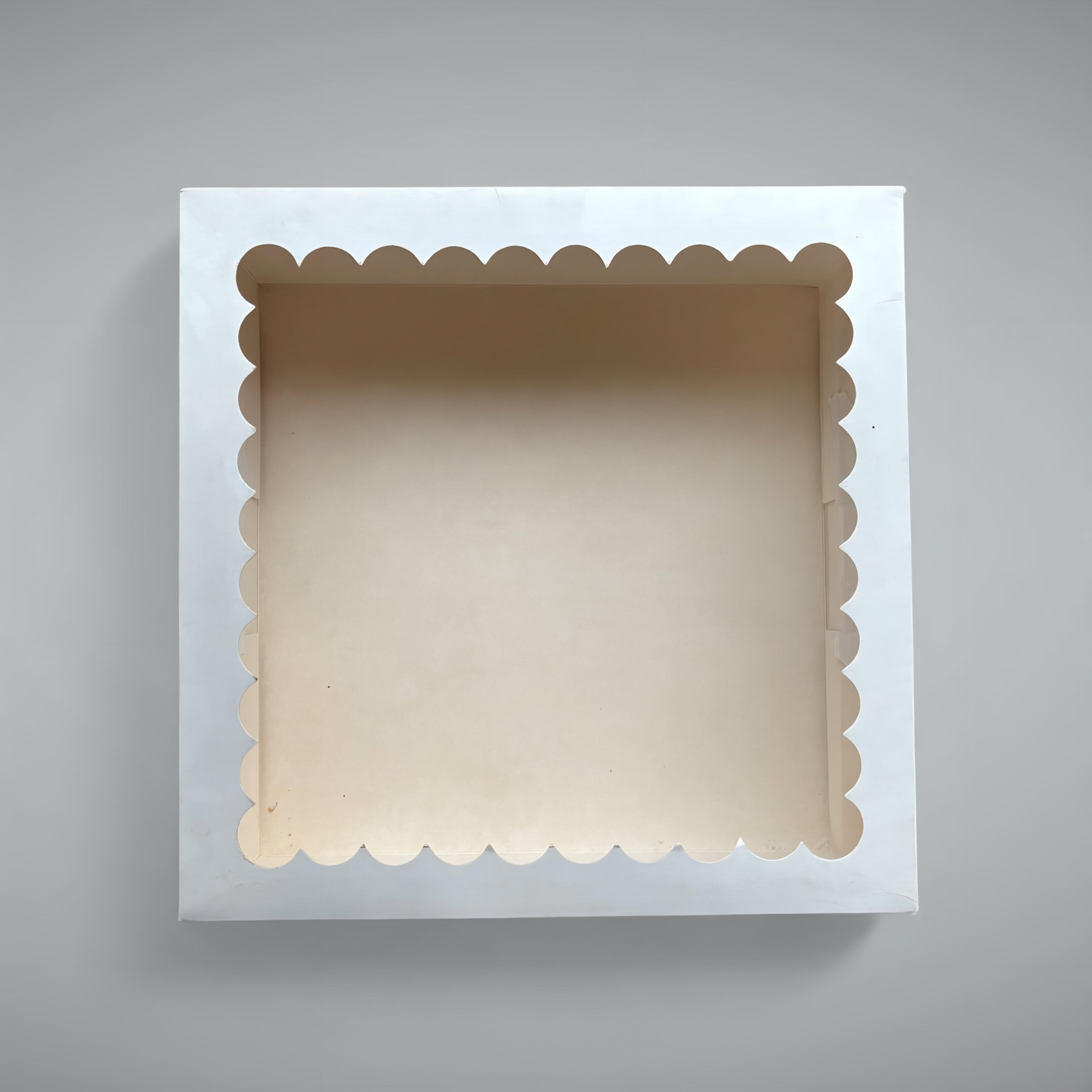 Caja blanca con visor 26x26x10 cm Desayuno (5 Unidades)