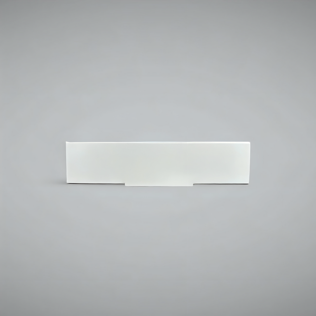 Caja blanca con visor 14x14x3 cm (4 Alfajores) (5 Unidades)