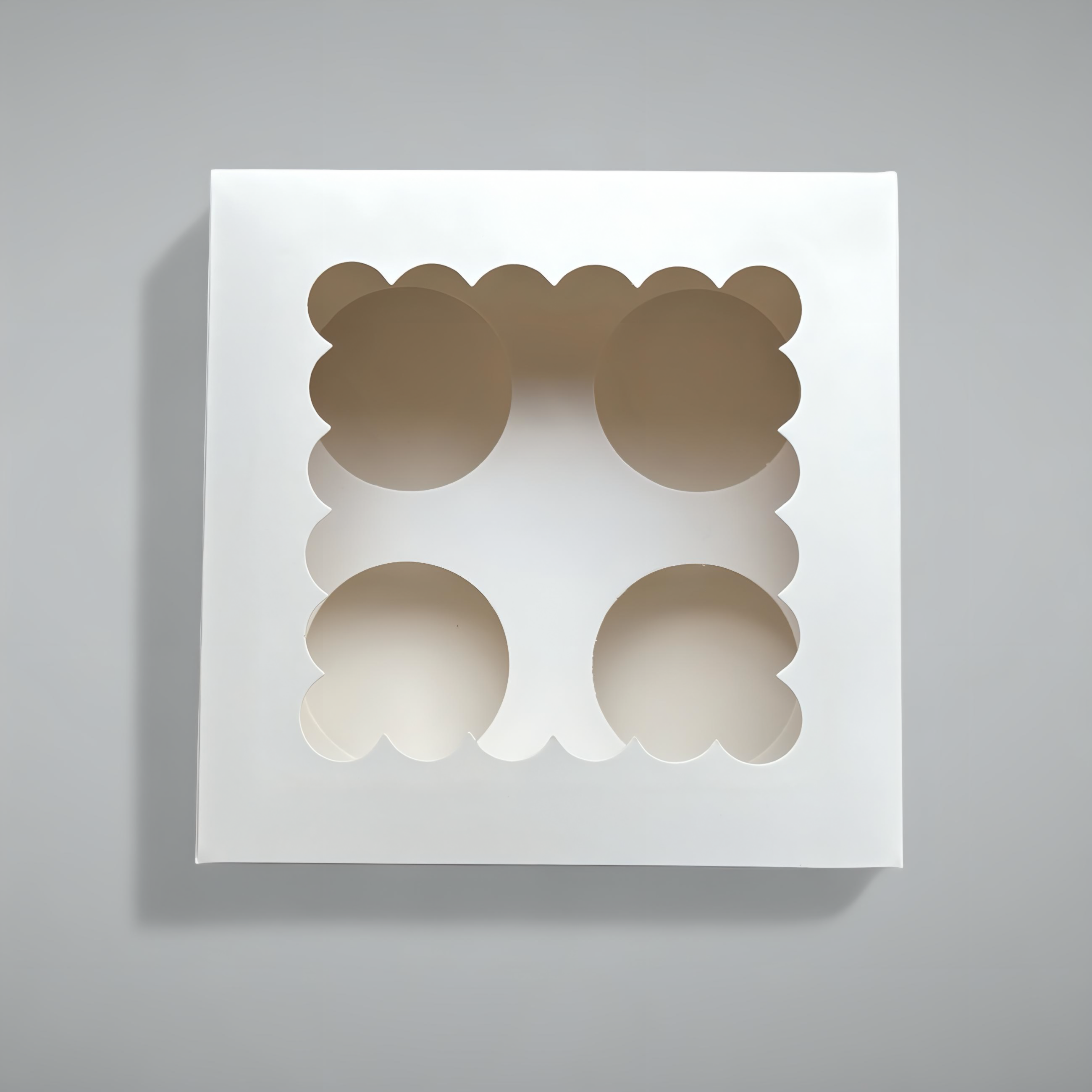 Caja para 4 cupcakes 17x18x8 cm (5 Unidades)