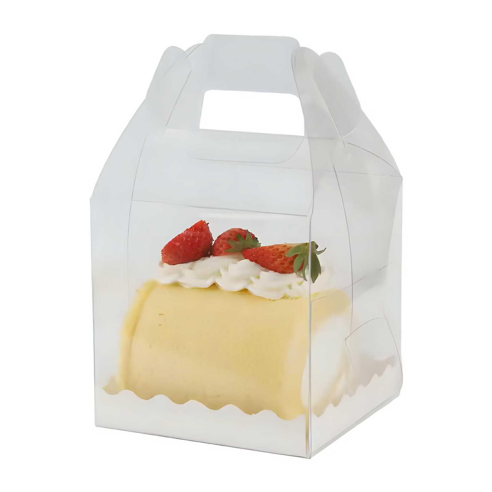 Caja maletín 11x11x18 cm transparente (5 Unidades)