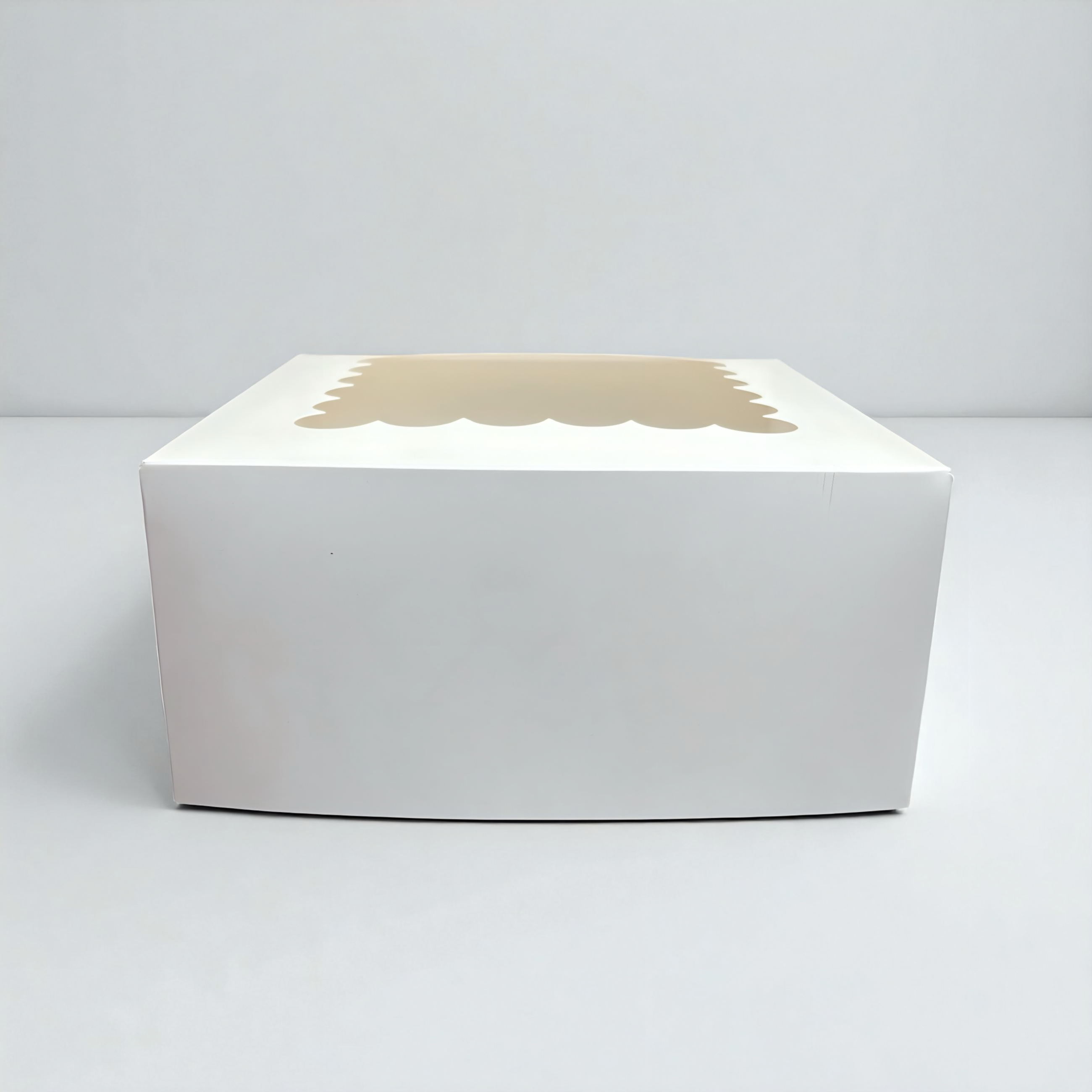 Caja blanca con visor 17x18x8 cm (5 Unidades)