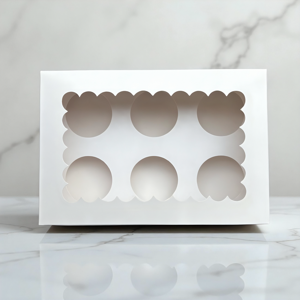 Caja para 6 cupcakes 25x17x8 cm (5 Unidades)