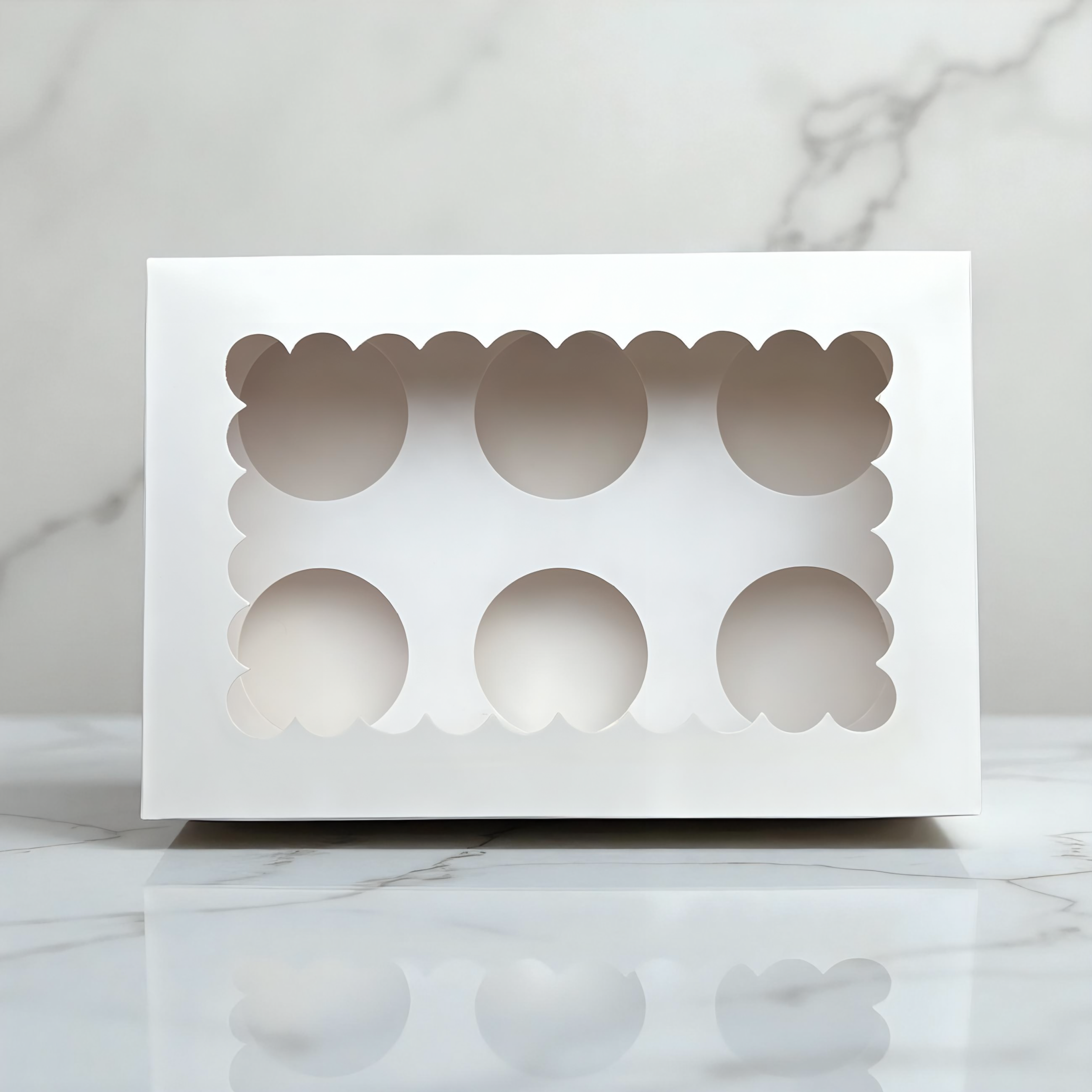 Caja para 6 cupcakes 25x17x8 cm (5 Unidades)